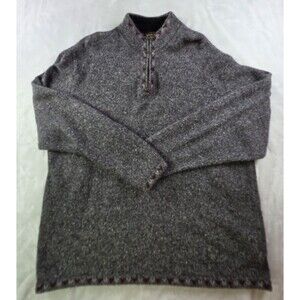 Woolrich Women's‎ Charcoal Heather Wool 1/4 Zip Size XXL Pullover